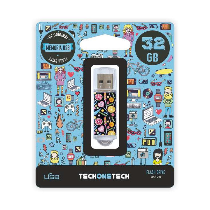 TechOneTech Candy Pop Memoria USB 2.0 32GB (Pendrive)