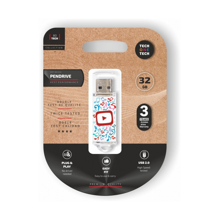 TechOneTech Be Super Video Dream Memoria USB 2.0 32GB (Pendrive)