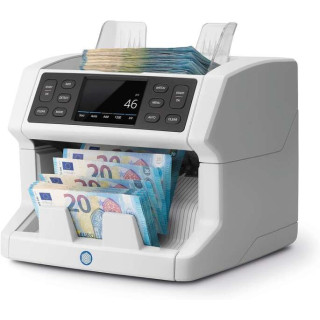 Safescan 2850 Contadora Automatica de Billetes - Deteccion Billetes Falsos en 3 Puntos - Pantalla Tactil y Menu Multilingüe -