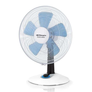 Orbegozo TF 0138 Ventilador de Sobremesa con Diseño Moderno y Seguro - Aspas de 35cm - 4 Velocidades - Funcion Oscilante - Con