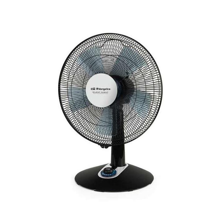 Orbegozo TF 0139 Ventilador de Sobremesa Elegante y Potente - Potencia 45W - 2 Velocidades + Turbo + Silent - Diametro 35cm - D