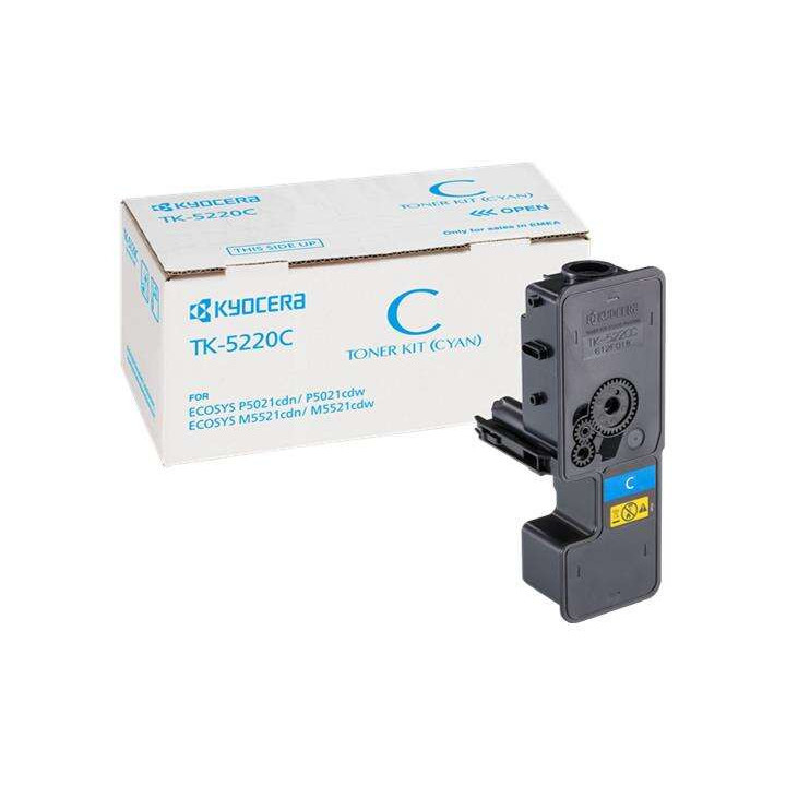 Kyocera TK5220 Cyan Cartucho de Toner Original - Reemplaza 1T02R9CNL1/TK5220C