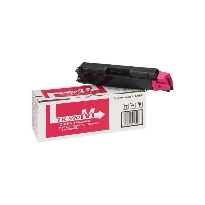 Kyocera TK590 Magenta Cartucho de Toner Original - 1T02KVBNL0/TK590M