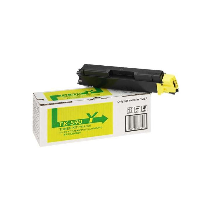 Kyocera TK590 Amarillo Cartucho de Toner Original - 1T02KVANL0/TK590Y