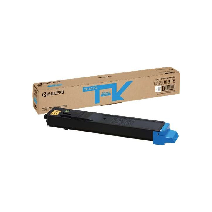 Kyocera TK8115 Cyan Cartucho de Toner Original - 1T02P3CNL0/TK8115C