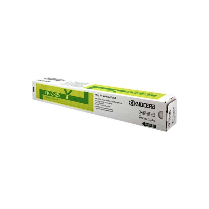 Kyocera TK8325 Amarillo Cartucho de Toner Original - 1T02NPANL0/TK8325Y
