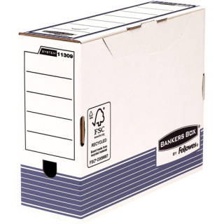 Fellowes Bankers Box Pack de 10 Cajas de Archivo Definitivo Tamaño A4 Fastfold - Certificacion FSC - Medidas Internas 26x10x31