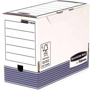 Fellowes Bankers Box Pack de 10 Cajas de Archivos Tamaño A4+ Fastfold - Medidas Internas 24.9x14.3x33cm - Medidas Externas 25.