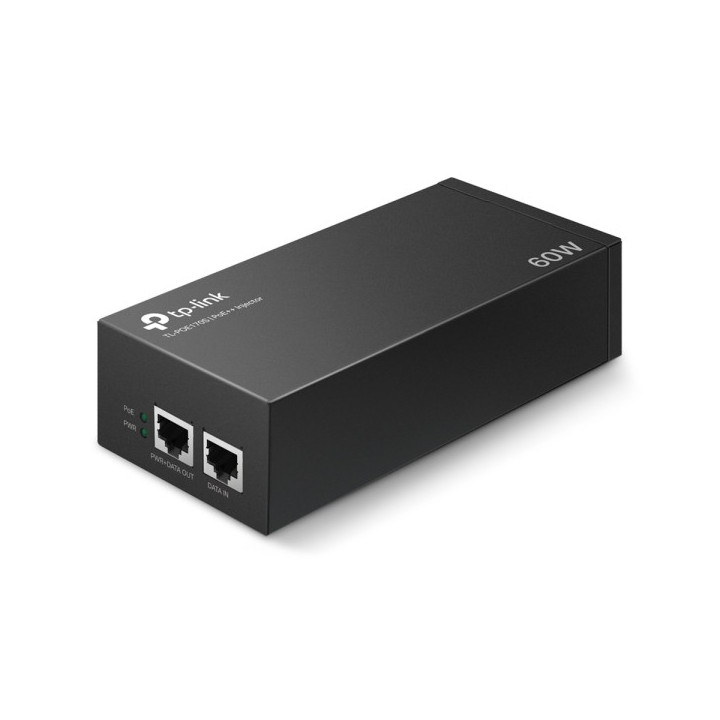 TP-Link Inyector PoE++ - 2 Puertos Gigabit - Hasta 60W - Plug & Play