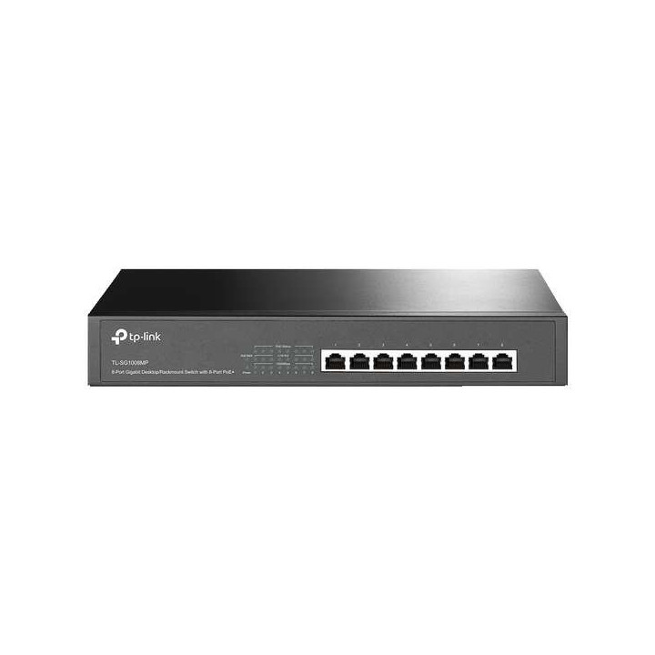 TP-Link Switch  Sobremesa - 8 Puertos Gigabit con PoE+  - Montaje en Rack