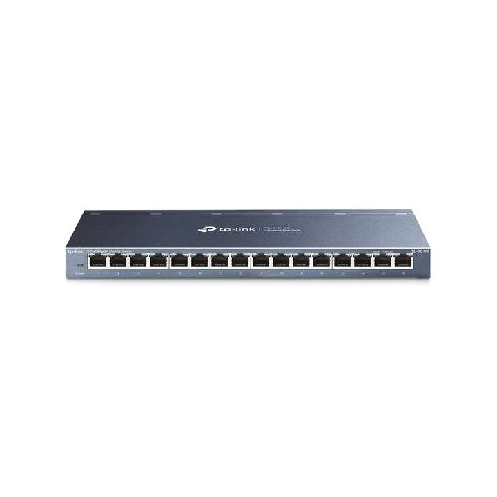 TP-Link Switch de 16 Puertos Gigabit No Gestionable - Tecnologia Verde - Control de Flujo - Plug & Play