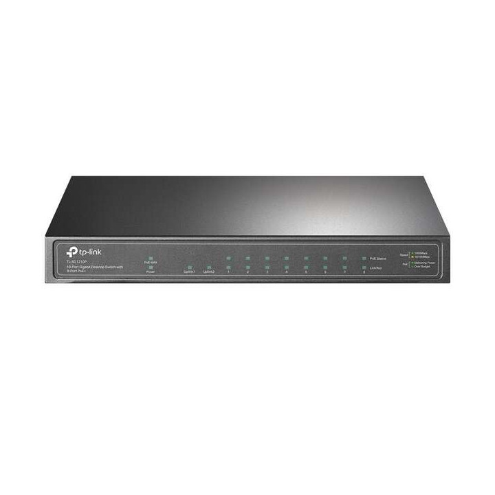 TP-Link Switch Sobremesa - 10 Puertos Gigabit - 8 Puertos PoE+
