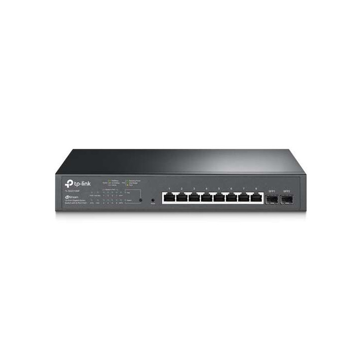 TP-Link Omada Switch Smart Gigabit JetStream - 8 Puertos PoE+ - 2 Ranuras SFP - Montaje en Rack