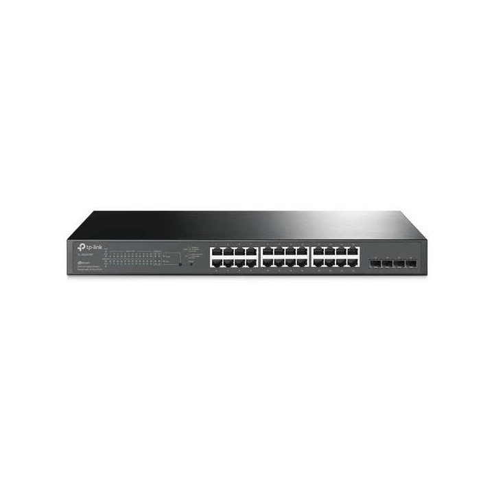 TP-Link Omada Switch Smart Gigabit JetStream - 24 Puertos PoE+ - 4 Ranuras SFP - Montaje en Rack