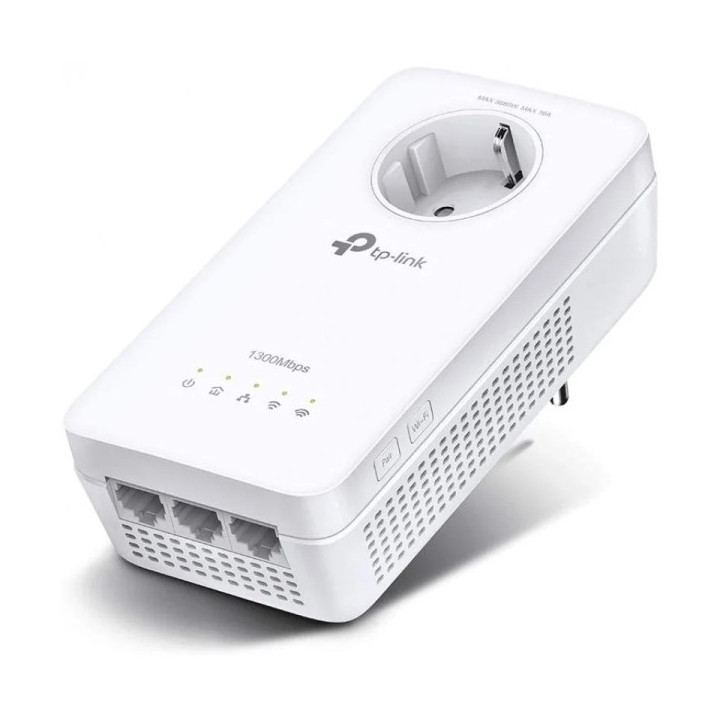 TP-Link Punto de Acceso WiFi AC1200 Doble Banda - Transferencia de hasta 1200Mbps - Enchufe Integrado y 3x RJ45 - 2x2 MIMO