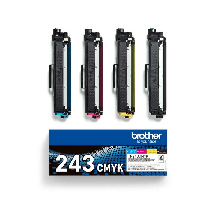 Brother TN243 Pack de 4 Cartuchos de Toner Originales - TN243CMYK