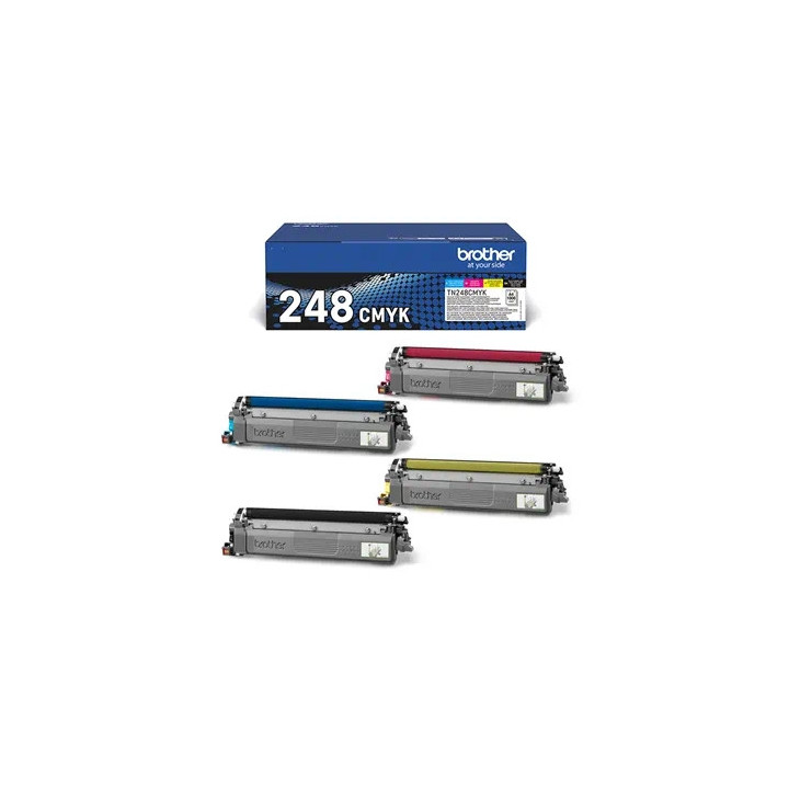 Brother TN248CMYK Pack de 4 Cartuchos de Toner Originales - TN248VAL
