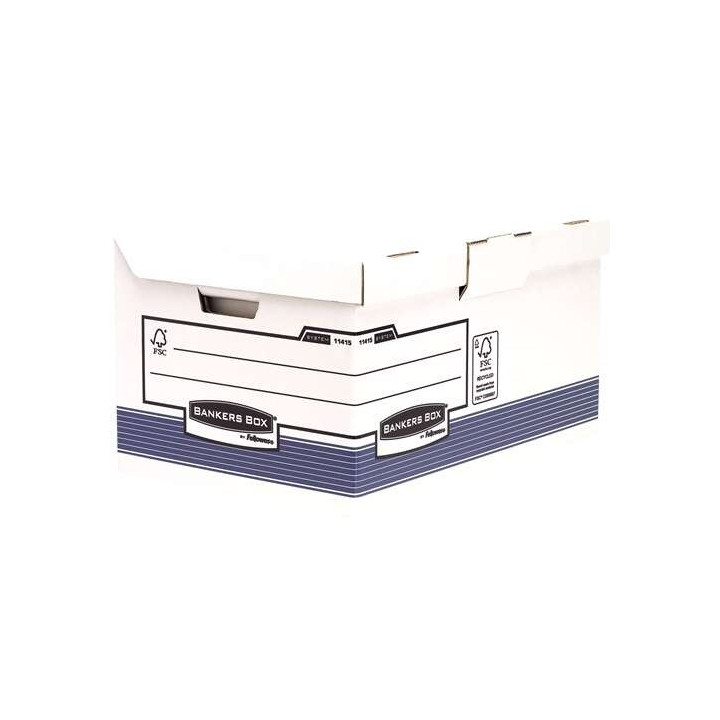 Fellowes Bankers Box Maxi Contenedor de Archivos - Tapa Fija - Montaje Automatico Fastfold - Carton Reciclado Certificacion FSC