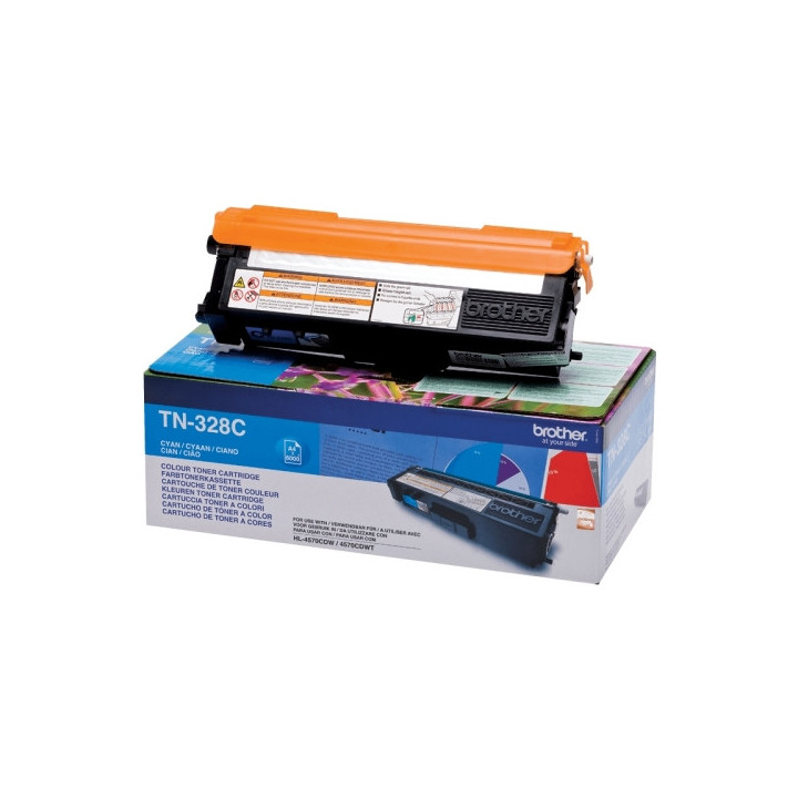 Brother TN328 Cyan Cartucho de Toner Original - TN328C