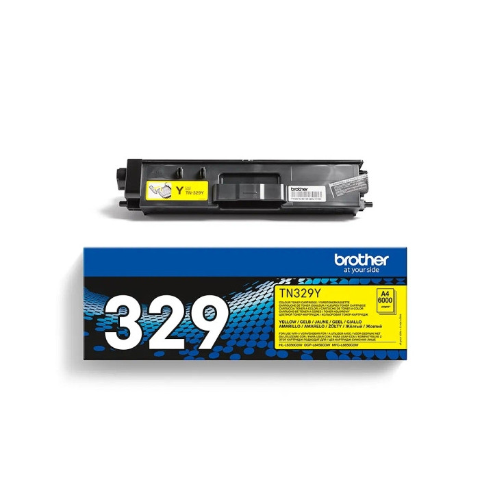 Brother TN329 Amarillo Cartucho de Toner Original - TN329Y