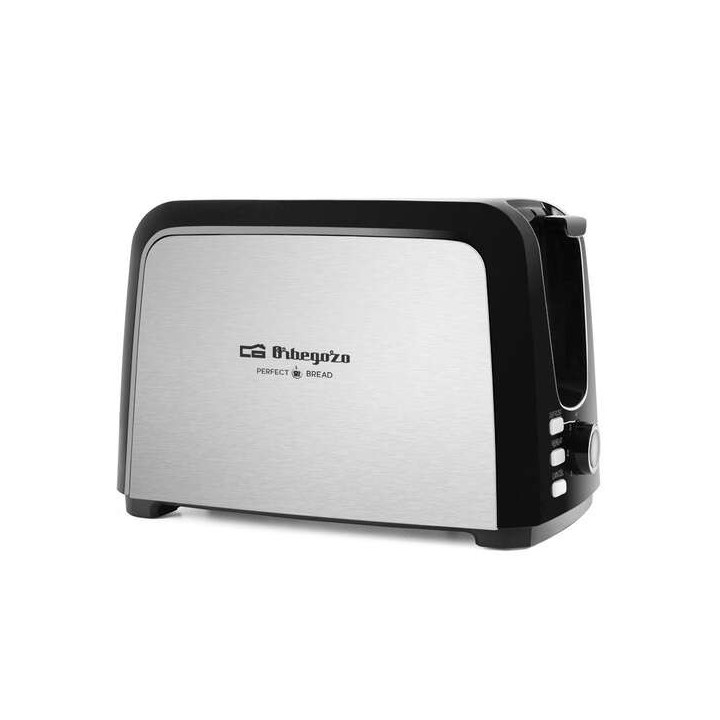 Orbegozo TO 3060 Tostadora de Acero Inoxidable - Potente y Versatil - con 7 Niveles de Tostado - Funcion Descongelacion y Recal