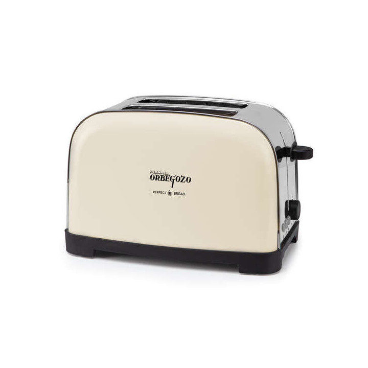 Orbegozo TOV 5210 Tostadora Vintage - Potencia 750-850W - 7 Niveles de Tostado - Funcion Descongelado y Recalentar - Carcasa de