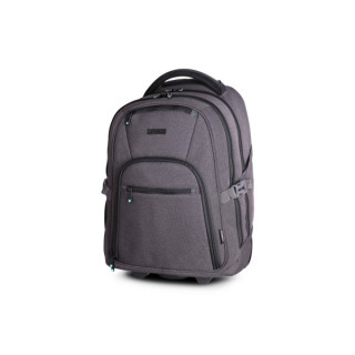 Urban Factory Heavee Green Mochila de Viaje para Portatil hasta 16" - Transformable en Carro - Ecologica - Color Gris