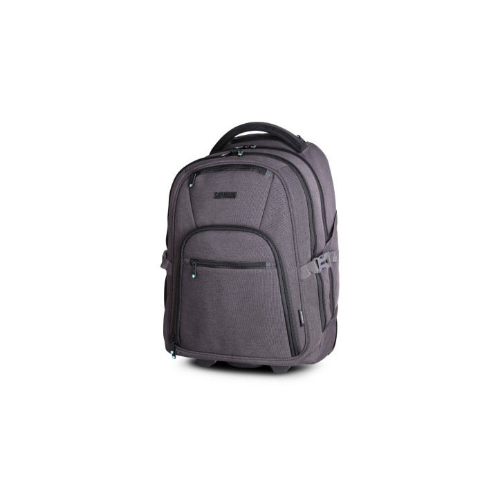 Urban Factory Heavee Green Mochila de Viaje para Portatil hasta 16" - Transformable en Carro - Ecologica - Color Gris