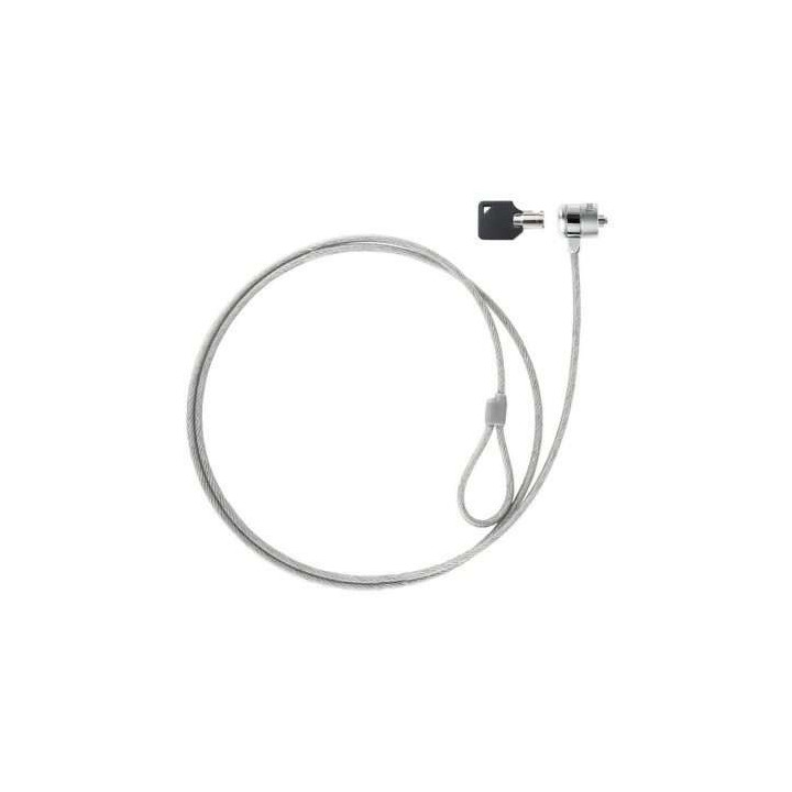 Tooq Cable de Seguridad Universal con Llave para Portatiles - Acero 4.5mm - Longitud 1.50m
