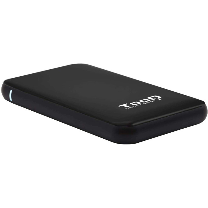 Tooq Carcasa Externa HDD/SDD 2.5" hasta 9.5mm SATA USB 3.0/3.1 Gen 1 - Sin Tornillos - Color Negro