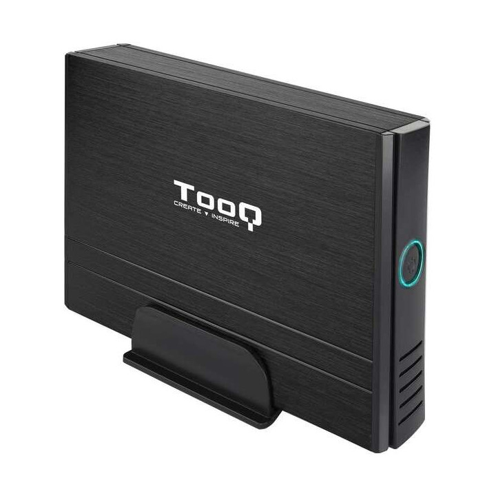 Tooq Carcasa Externa HDD 3.5" SATA/IDE USB 2.0 con Soporte - Color Negro