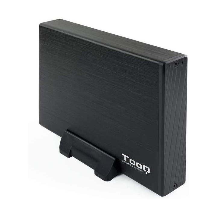 Tooq Carcasa Externa HDD 3.5" SATA USB 3.0 con Soporte - Color Negro