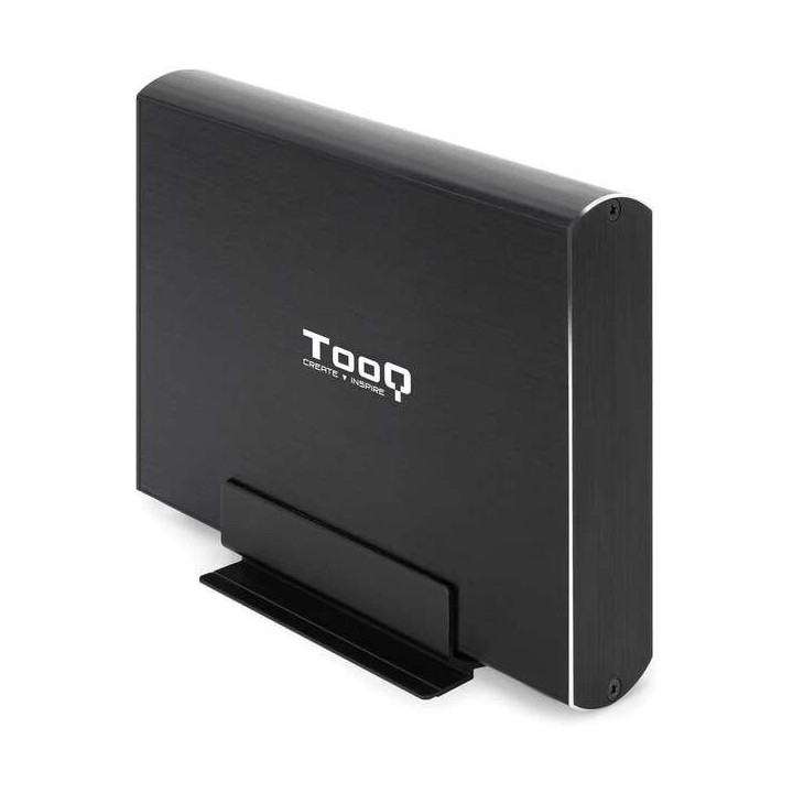 Tooq Carcasa Externa HDD 3.5" SATA USB 3.0/3.1 Gen1 con Soporte - Color Negro