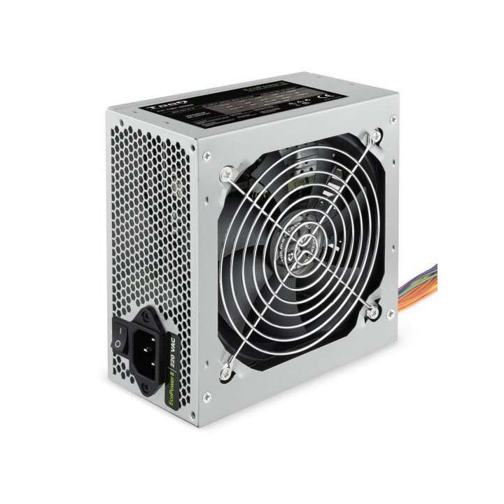 Tooq Ecopower II Fuente de Alimentacion 500W ATX 1.3 12V - PFC Activo - Ventilador Silencioso 120mm