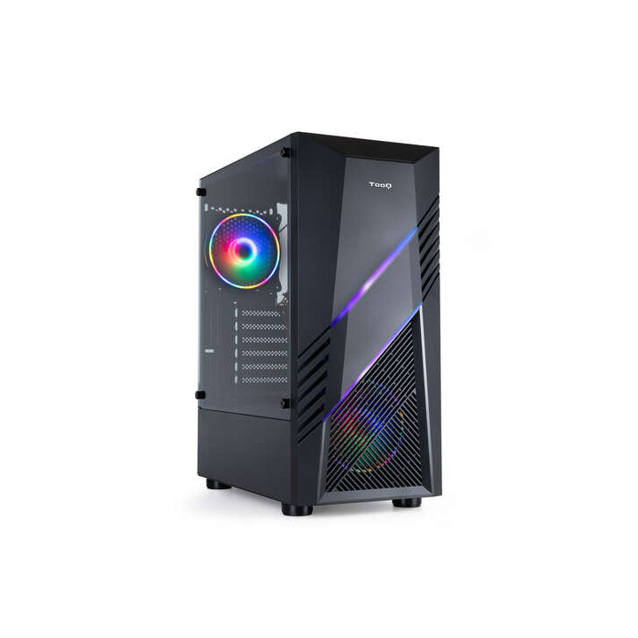 Tooq Biohazard Caja Semitorre Gaming ATX/Micro-ATX/Mini-ITX RGB - Panel Lateral Cristal Templado - Tamaño Disco Soportado 3.5"