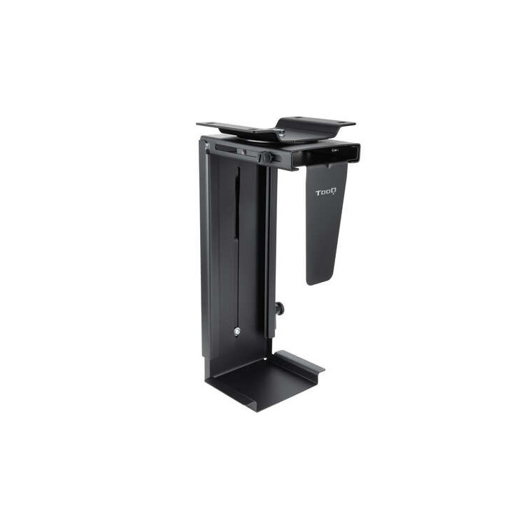 Tooq Soporte de Escritorio/Pared para CPU - Peso Max 10kg - Angulo de Giro 180º - Color Negro