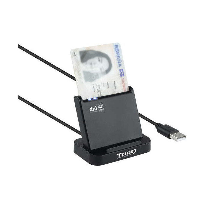 Tooq Lector de Tarjetas Inteligentes DNIe VISION USB 2.0 - Color Negro