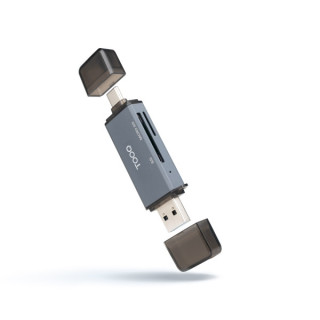 Tooq Lector de Tarjetas USB-C y USB-A - Compatible con SD