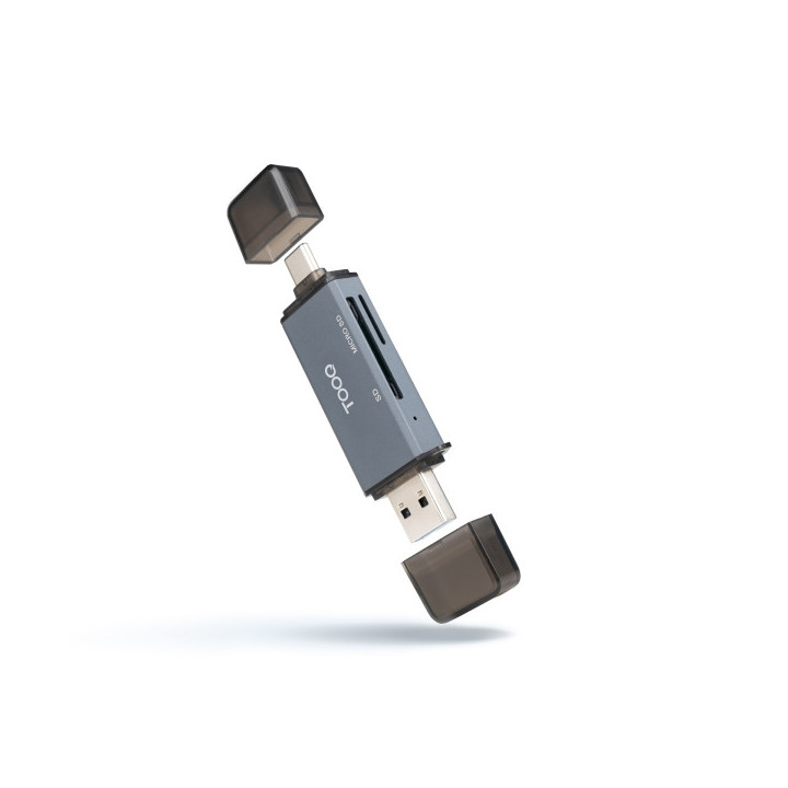 Tooq Lector de Tarjetas USB-C y USB-A - Compatible con SD