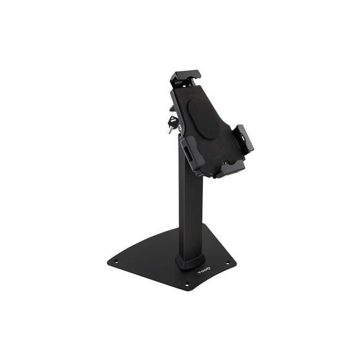 Tooq Soporte de Sobremesa Profesional Ajustable para Tablet de entre 7.9” a 10.5” - Incluye Candado Antirrobo - Organizador