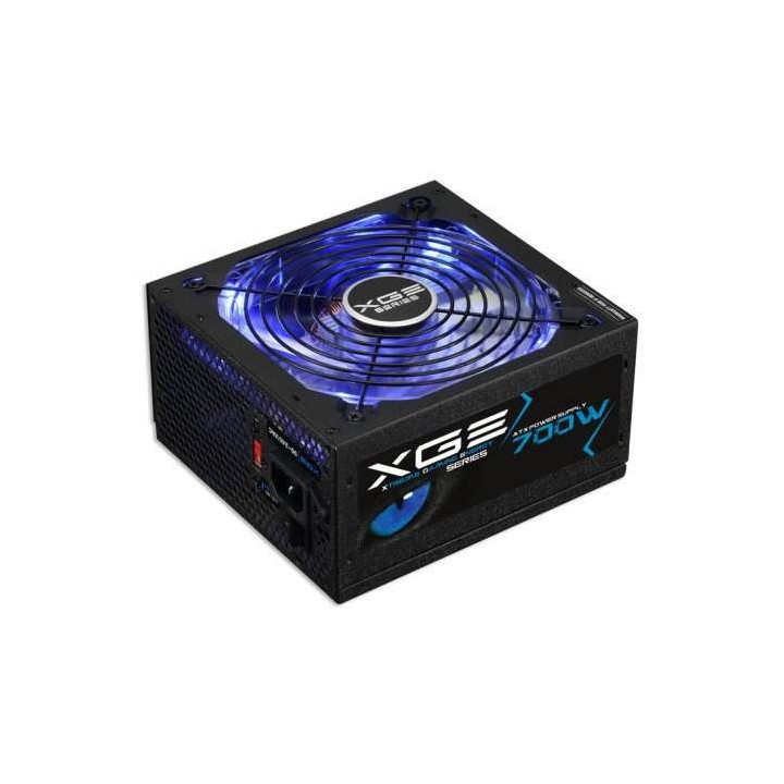 Tooq XGE II Fuente de Alimentacion Gaming 700W ATX 2.3 12V - PFC Activo - Certificacion 80 Plus Bronze - Ventilador Silencioso