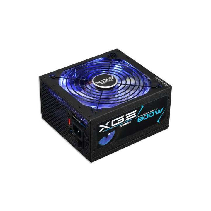 Tooq XGE II Fuente de Alimentacion Gaming 800W ATX 2.3 12V - PFC Activo - Certificacion 80 Plus Bronze - Ventilador Silencioso