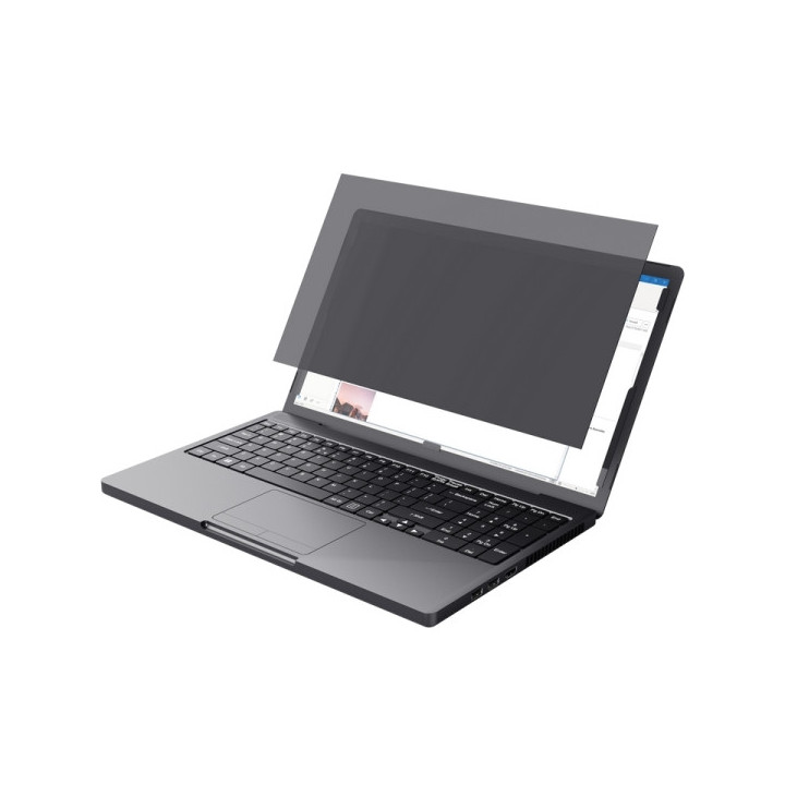 Trust Filtro de Privacidad para Portatiles de 15.6" - Proteccion de Pantalla en Espacios Publicos - Angulo de Vision de 60 Grad