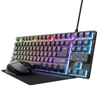 Trust GXT 794 Pack Gaming Teclado Thado TKL Iluminacion RGB + Raton Felox Inalambrico 4800dpi Iluminacion RGB + Alfombrilla - C