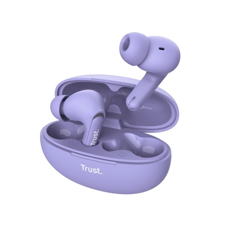 Trust Auriculares Inalambricos Yavi - Inalambricos - Color Morado