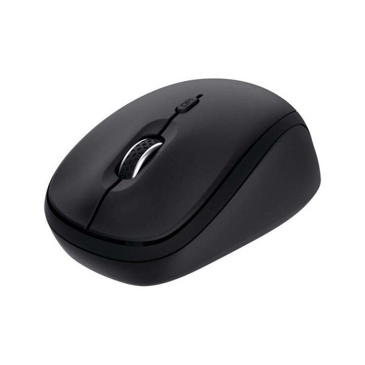 Trust Raton Inalambrico Bluetooth 1600dpi - 3 Botones - Uso Ambidiestro - 3 dispositivos - Color Negro