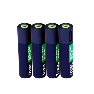 Trust Pack de 4 Pilas Recargables 500 mAh AAA