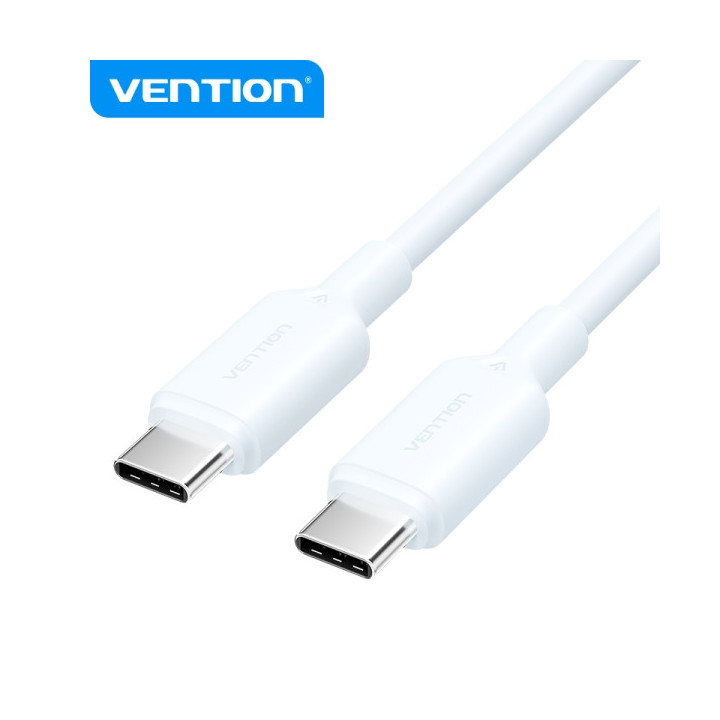 Vention Cable USB - Conexion USB-USB - Contactos Niquelados - Potencia 60W - Corriente Max. 3A - Color Azul