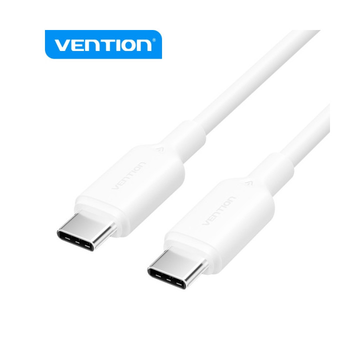 Vention Cable USB - Niquelado - 60W - 3A - Color Blanco