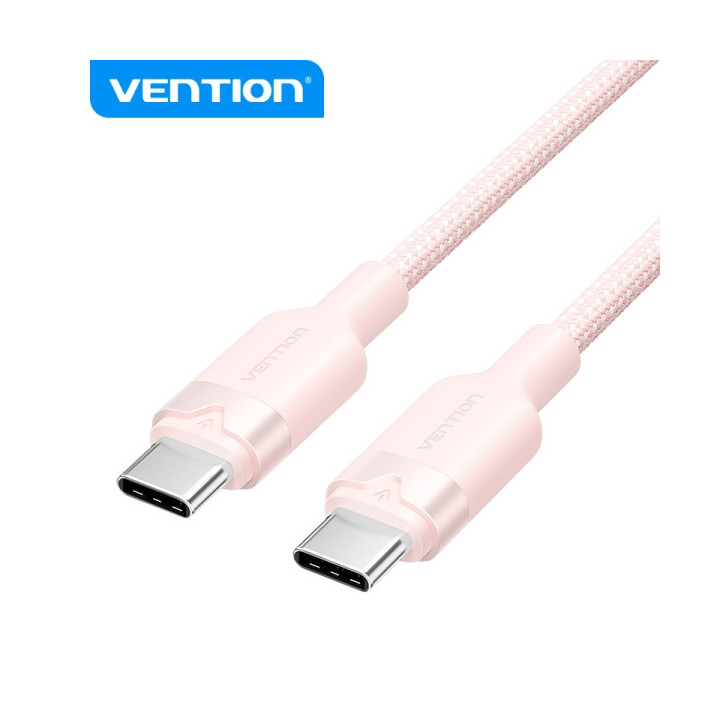 Vention Cable USB 2.0 Niquelado - Potencia 60W - Corriente max. 3A - Color Rosa